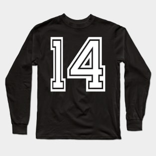 Numbers 14 for a sports team, group, or community Long Sleeve T-Shirt